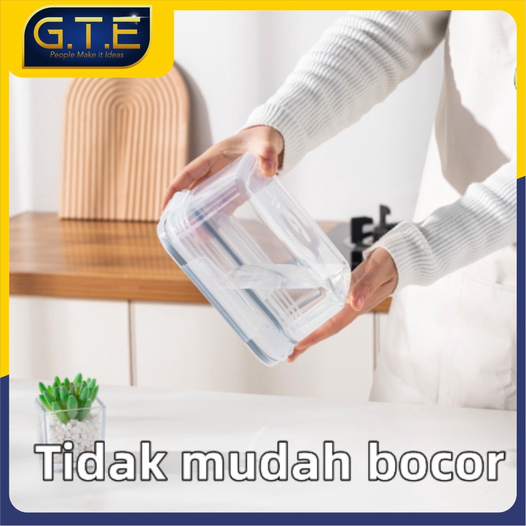 GTE | KOTAK PENYIMPANAN SERBAGUNA 3SET PUTIH BIRU | 3IN1 TEMPAT PENYIMPANAN SAYUR | TEMPAT PENYIMPANAN BUAH | KOTAK MAKANAN