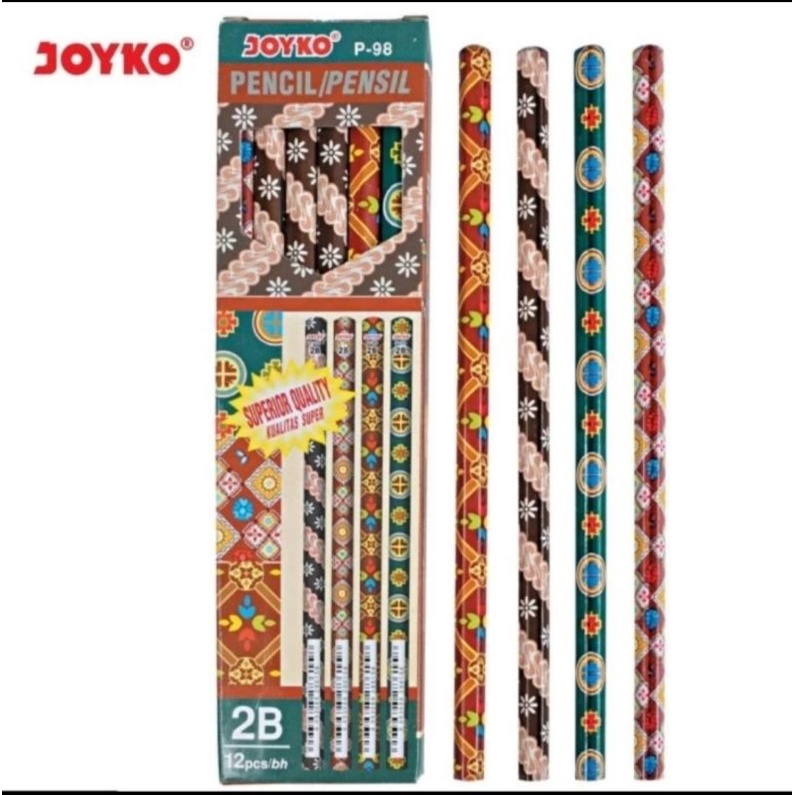 Pensil Joyko P-98 Batik / Pensil Kayu Joyko (Satuan)