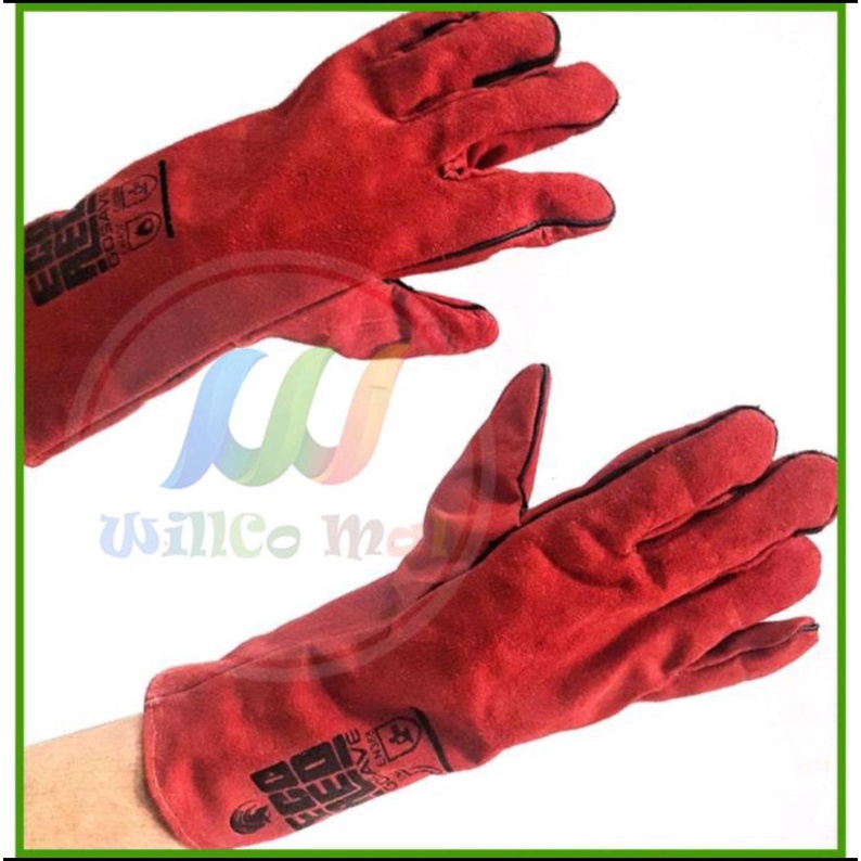 Safety Gloves Welding Sarung Tangan Argon/Kulit