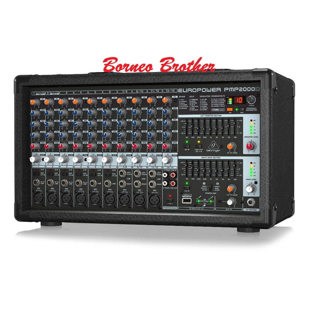 Behringer PMP2000D PMP 2000 D Original Power Mixer 14 Channel 2000Watt