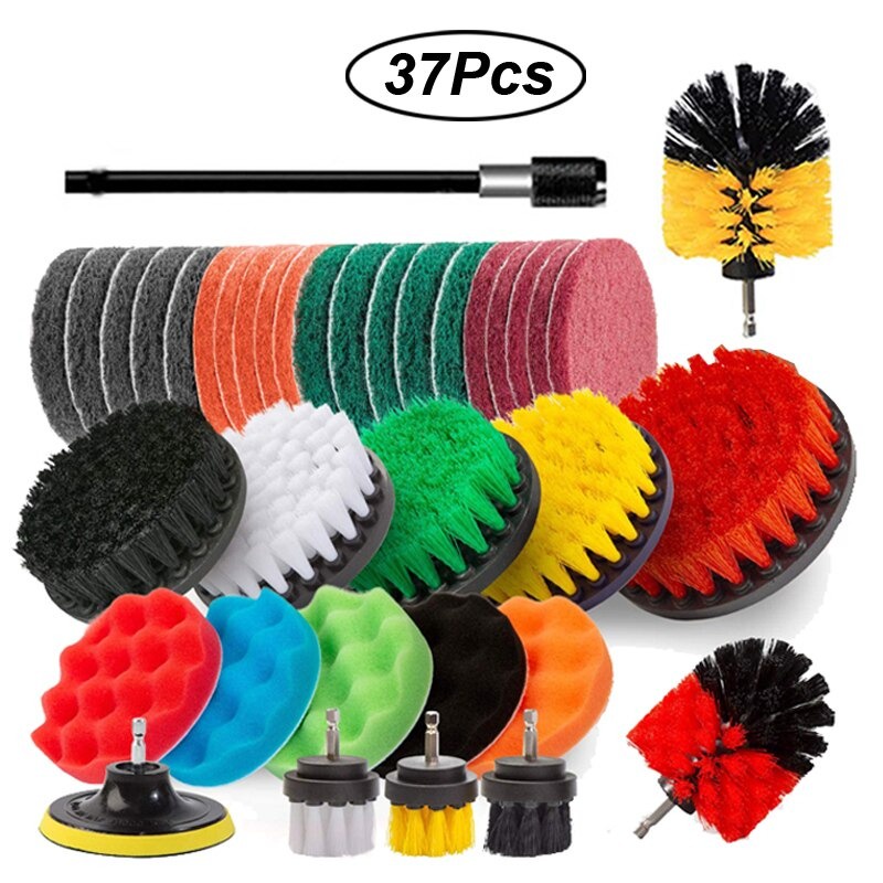 UNTIOR Kepala Sikat Pembersih Brush Car Polisher Kit 37 PCS - UT475 - Multi-Color