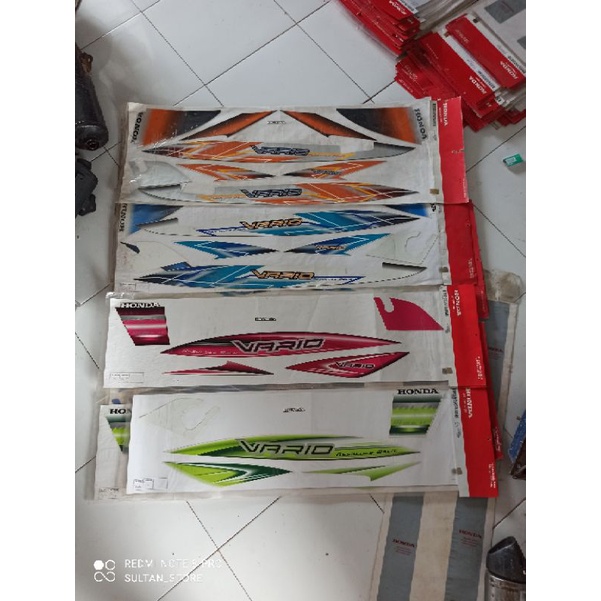 stiker striping Honda Vario 110 old karbu original AHM