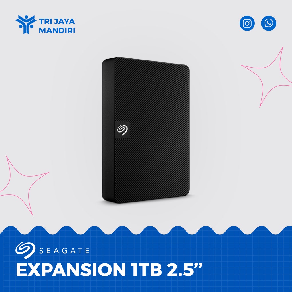 Harddisk External Seagate Expansion 1TB 2TB 2.5" HDD