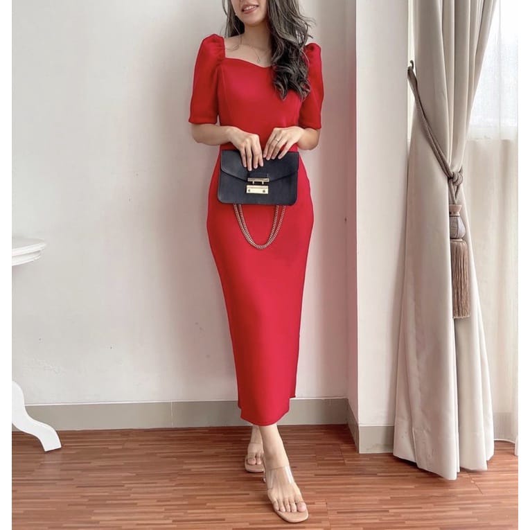 DRESS FANNY/DRESS POLOS/DRESS WANITA/DRESS KOREA