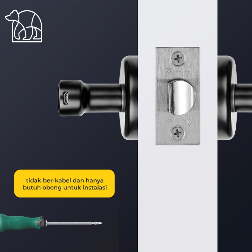 【IKONE】ZOTA Digital Home Smart Door Lock handle kunci pintu rumah electronic fingerprint sidik jari digital code security electronic lock gagang pintung elektronik digital gagang pintu rumah kamar safety lock