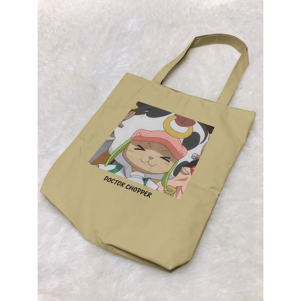 Totebag Doctor Chopper Cream Anime Manga One Piece Premium Unisex