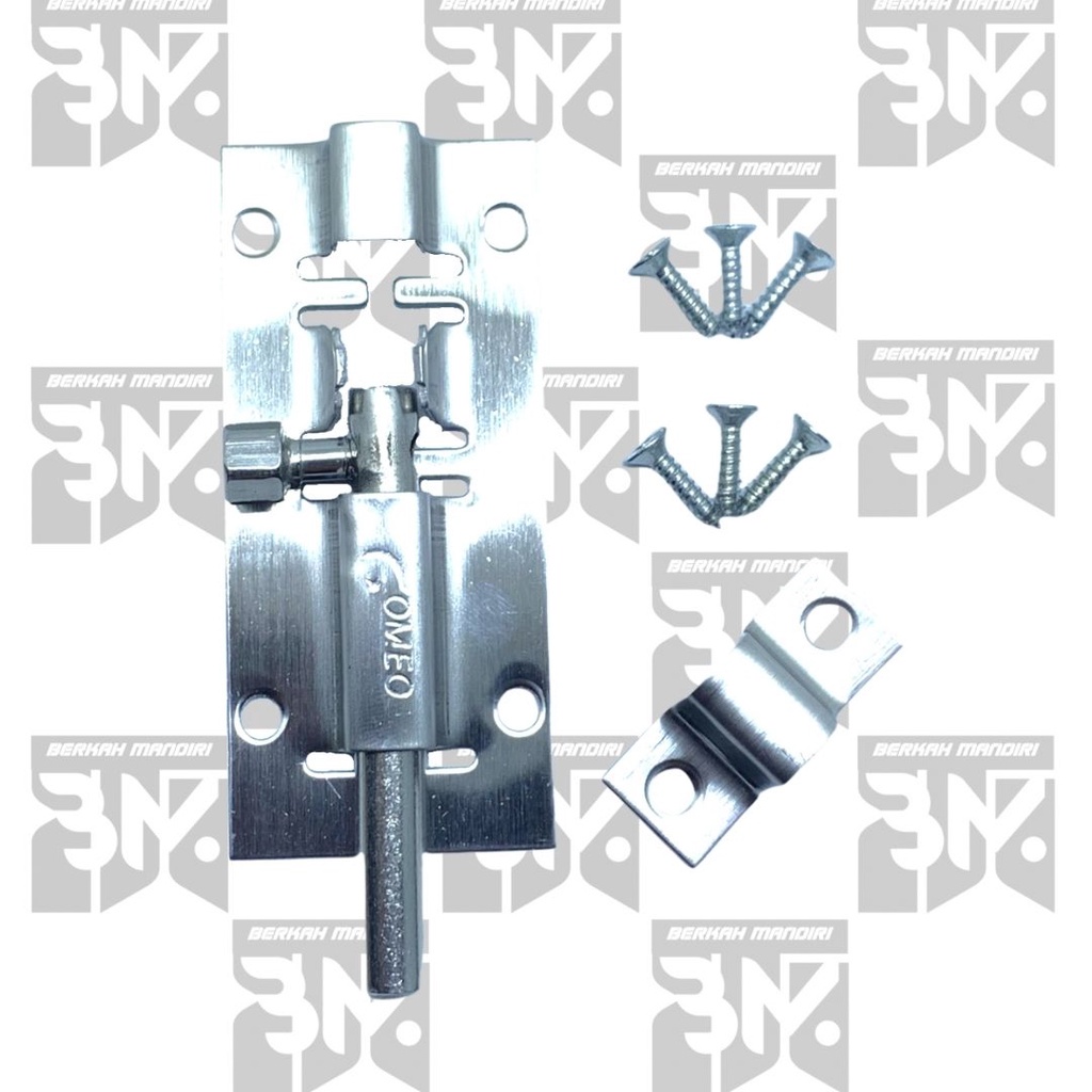 GOMEO Grendel/Gerendel Pintu Jendela|Slot/Selot Pintu Rumah Panjang 3inch/7,5cm Stainless Slot Kunci Pintu|Kunci Selot Pintu