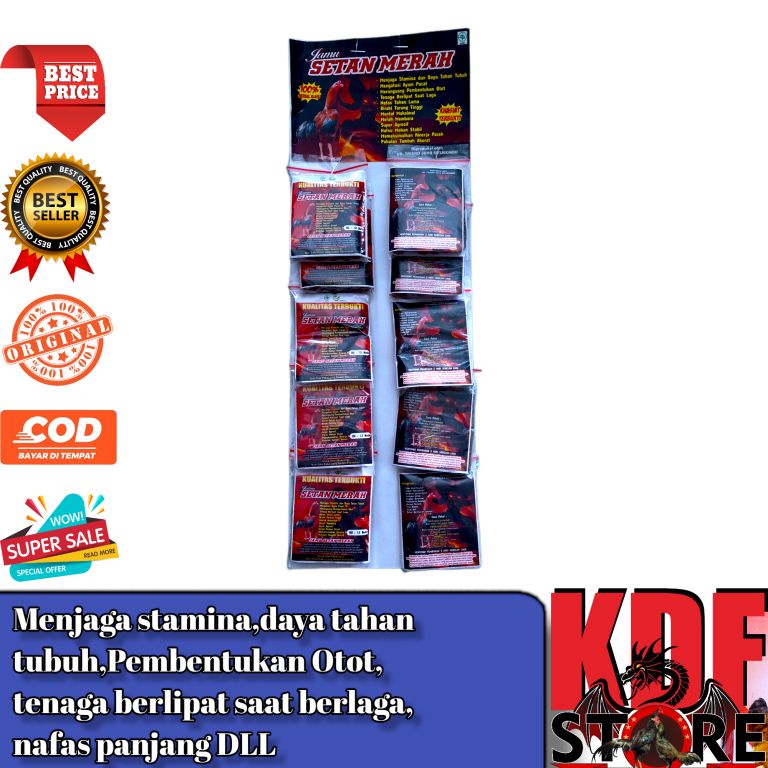 Jamu Ayam Jago Aduan Jamu Setan Merah -1 Renteng