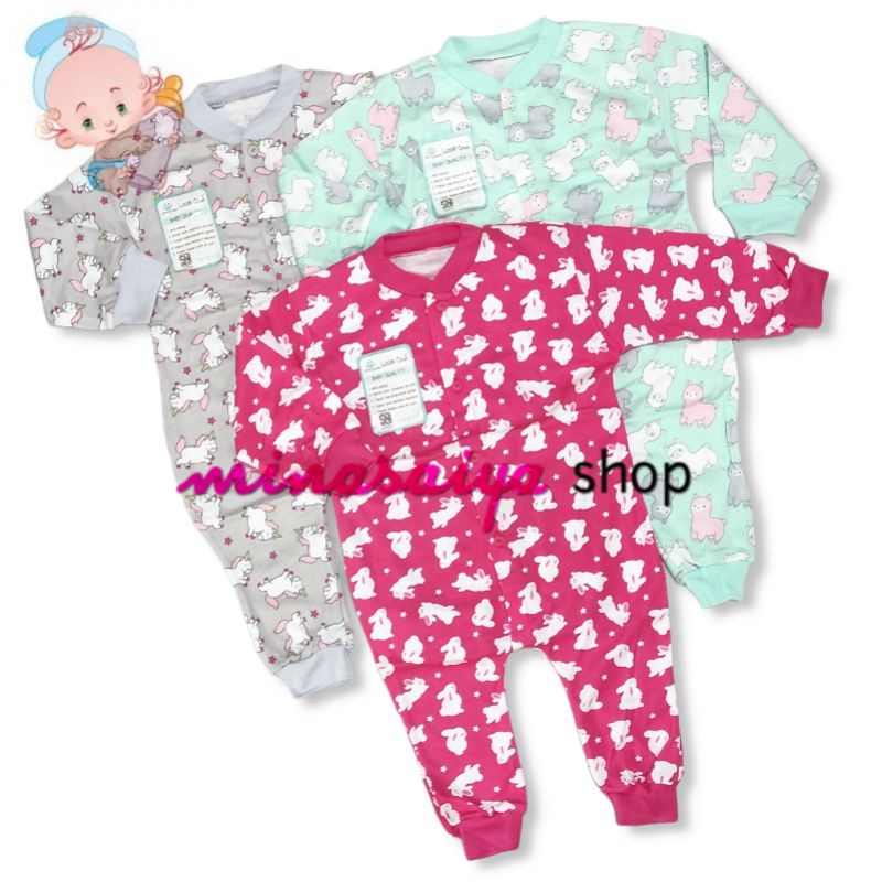 LITTLE OWL Jumper Jumpsuit Bayi SNI Buka Kaki Usia 0 - 18 bulan