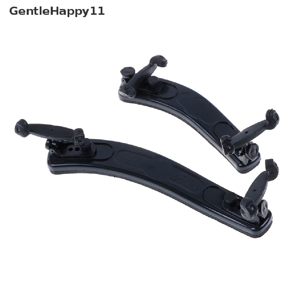 Gentlehappy violin shoulder rest adjustable pad support Untuk Biola1/2-4 /4 1/8-1/4 id Hitam