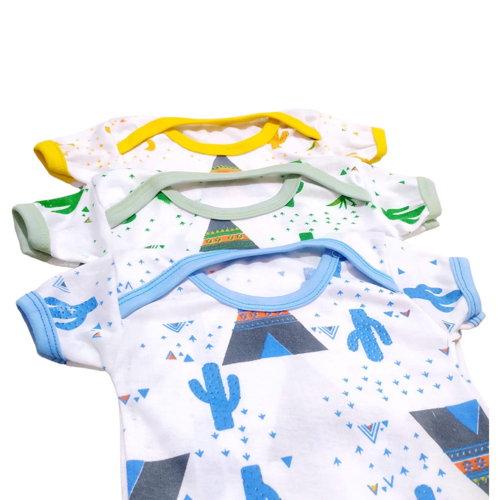 Jumper pendek dasar putih bayi jumper print bayi fashion | jumper bayi 0-5 bulan