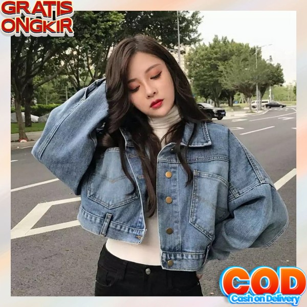 Jaket Jeans Wanita Polos Jacket Denim Levis Cewek Premium Import Jaket Jeans Jkt Jean Perempuan Dewa