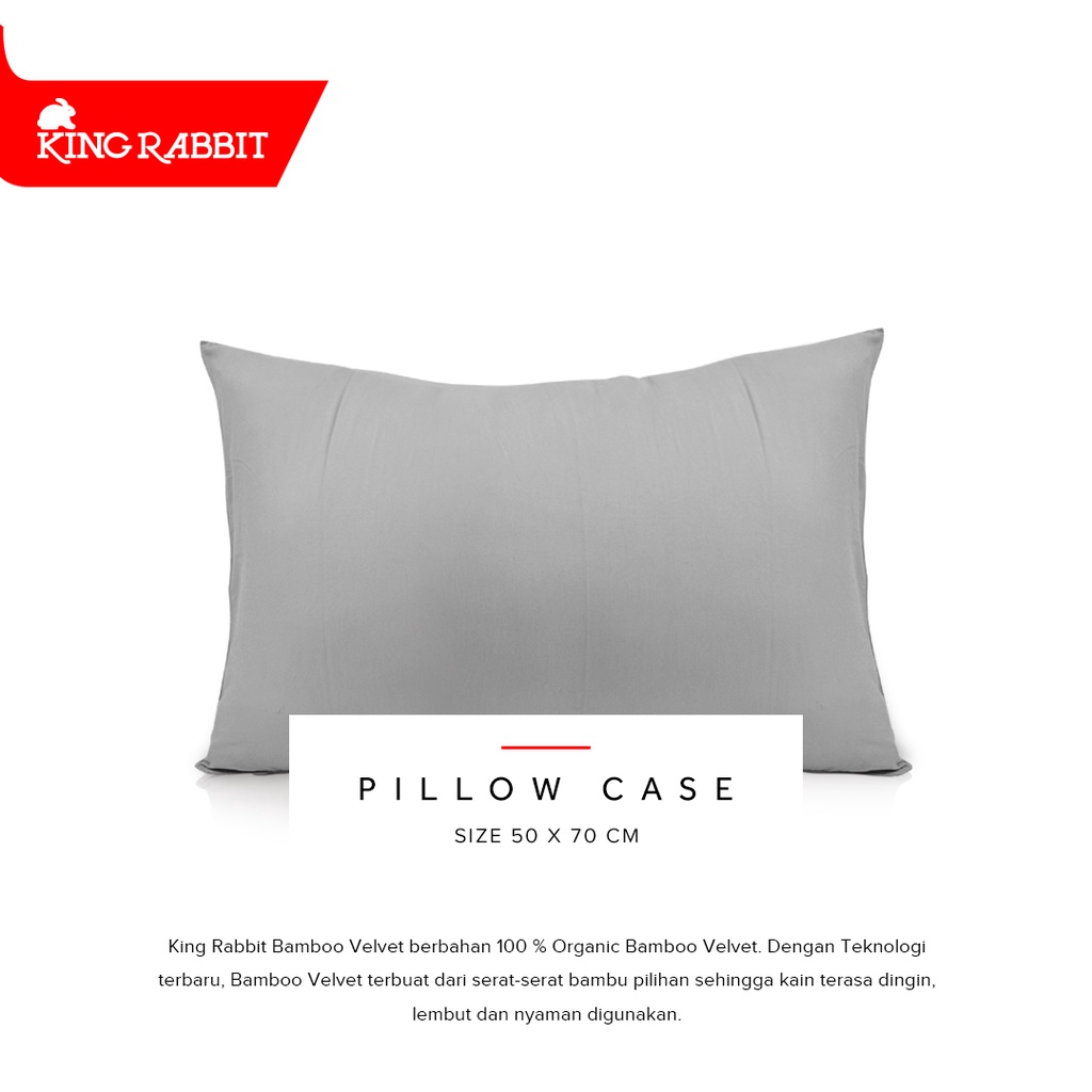 King Rabbit Sarung Guling / Sarung Bantal ( Pillow case) uk. 50x70 cm (Motif Random)