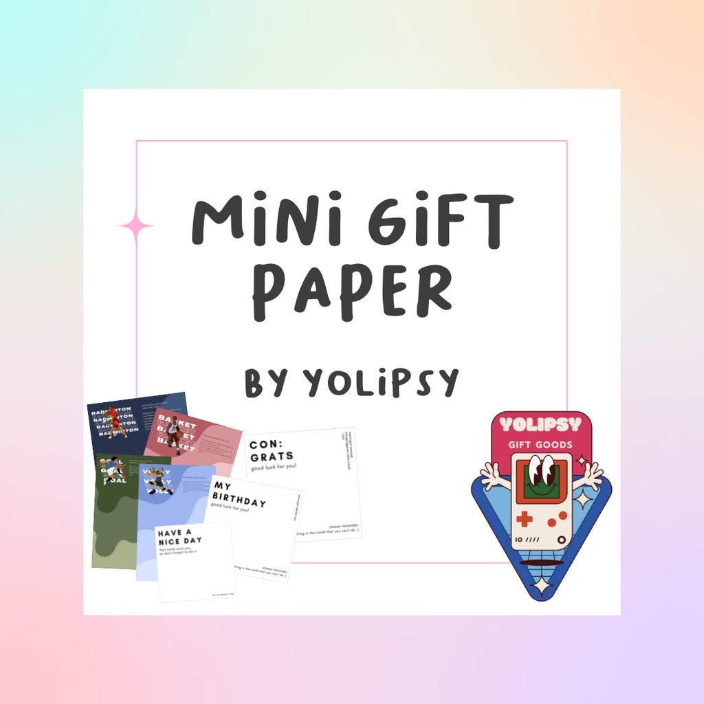 

MINI GIFT PAPER by yolipsy