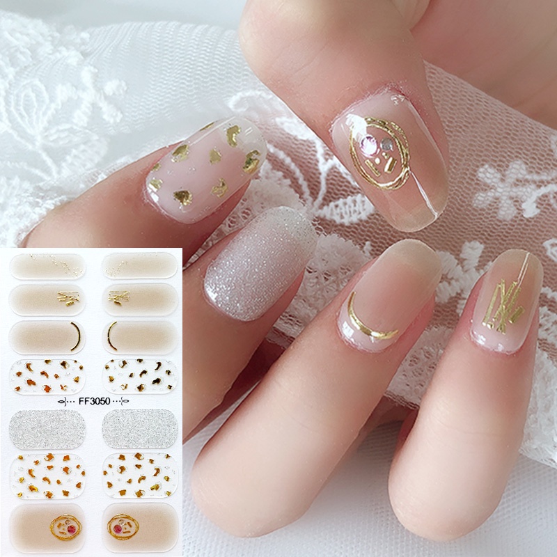 Ff Stiker Kuku 3D DIY Tahan Air Untuk Nail Art