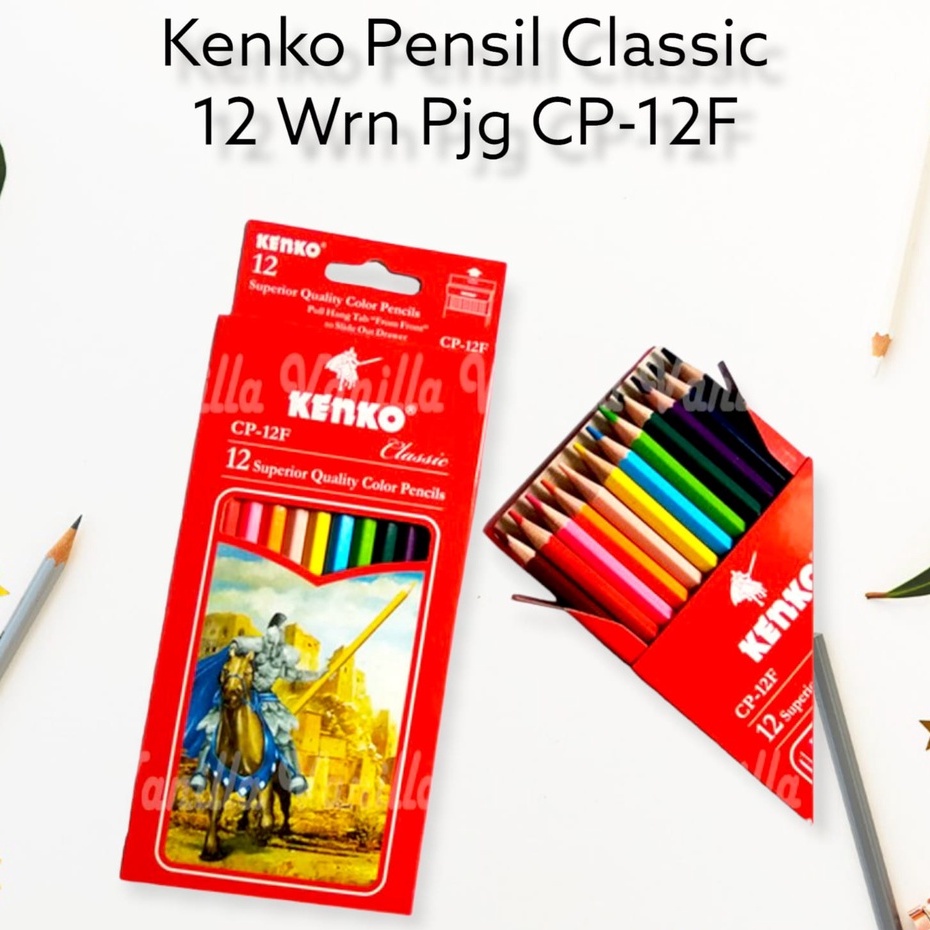 

Pensil 12 Warna Kenko Classic Panjang/Pendek