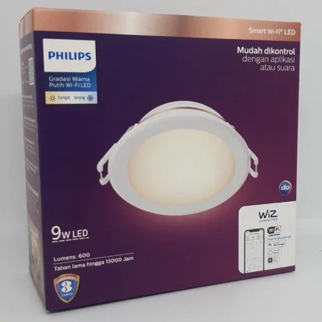 LAMPU PHILIPS DOWNLIGHT LED 9W 9 WATT SMART WIFI TUNEABLE WHITE