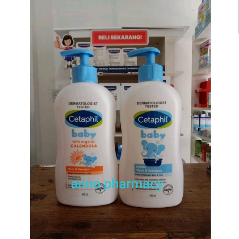Cetaphil Baby Gentle Wash and Shampoo ( Glycerin / Calendula ) 400 ml PUMP