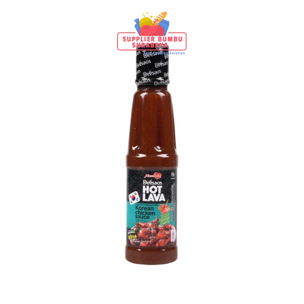 MamaSuka Delisaos Hot Lava Korean Chicken Sauce Original Spicy Garlic / Saus Ayam Goreng Ala Korea Yangnyeom 160g