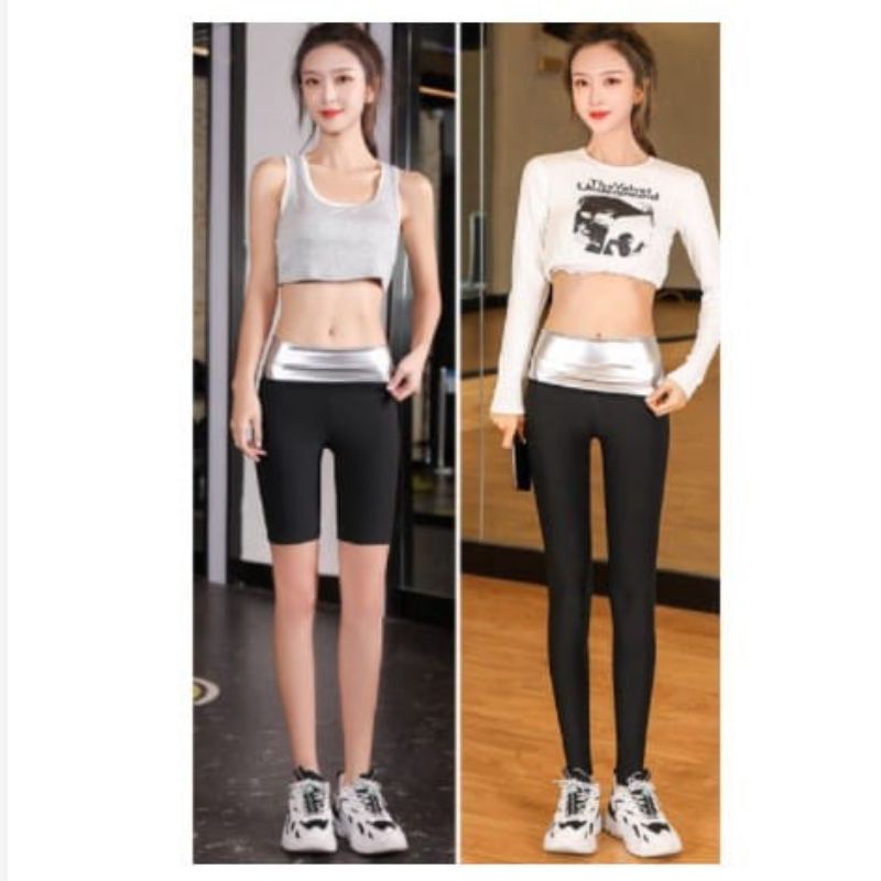 hokkiterus21⭐⭐⭐⭐⭐ CELANA SAUNA legging sauna legging korset celana pembakar lemak legging shapewear celana pelangsing wanita