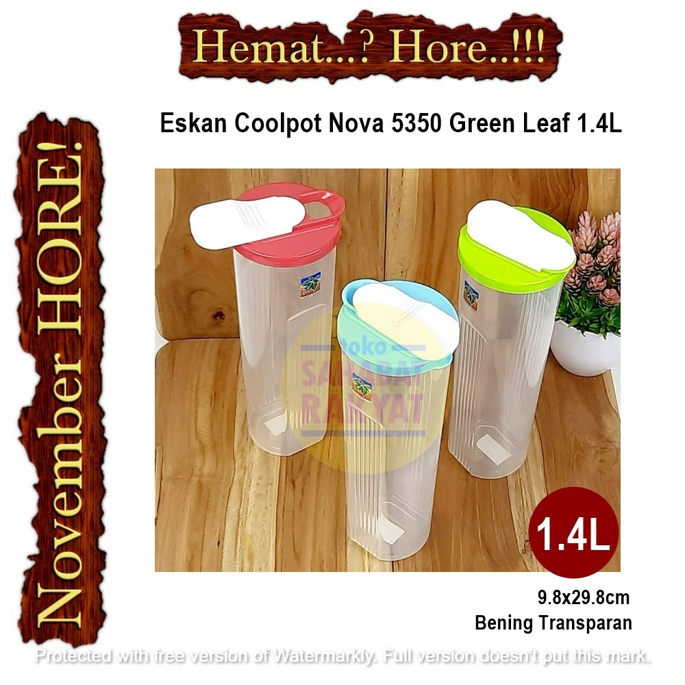 RML242H Eskan/Botol Minum/Jar Nova Green Leaf