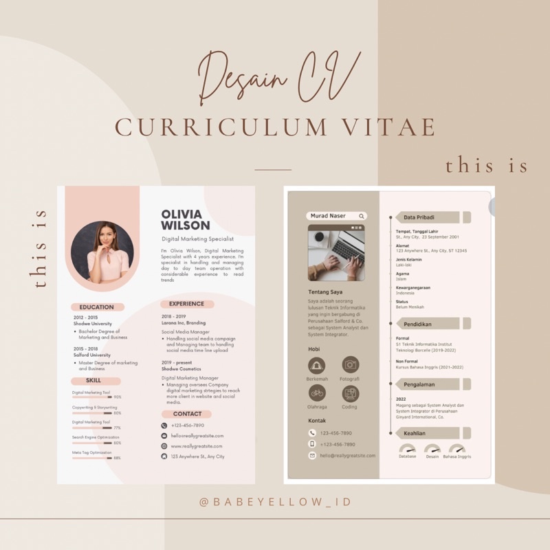 Desain CV | Curriculum Vitae