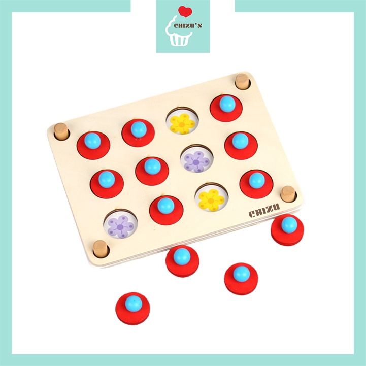 Memory Game Chess | Permainan Memori | Board Matching Pairing Puzzle Games | Melatih Konsentrasi / Fokus / Daya Ingat Anak | Mainan Edukatif Montessori Edukasi Balita | Memasangkan Match Mencocokkan Pair Gambar