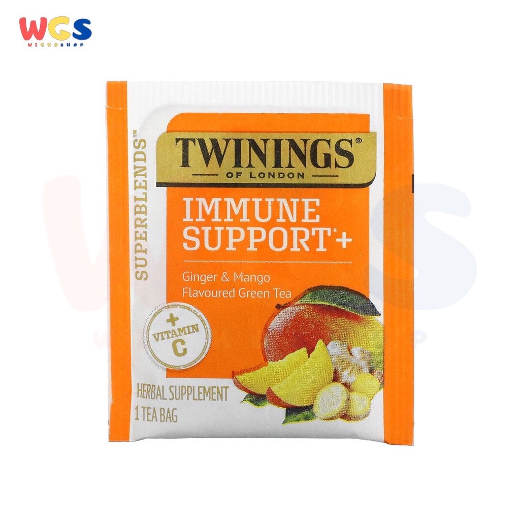 Twinings of London Immune Support+ Ginger &amp; Mango Green Tea 16p x 2g