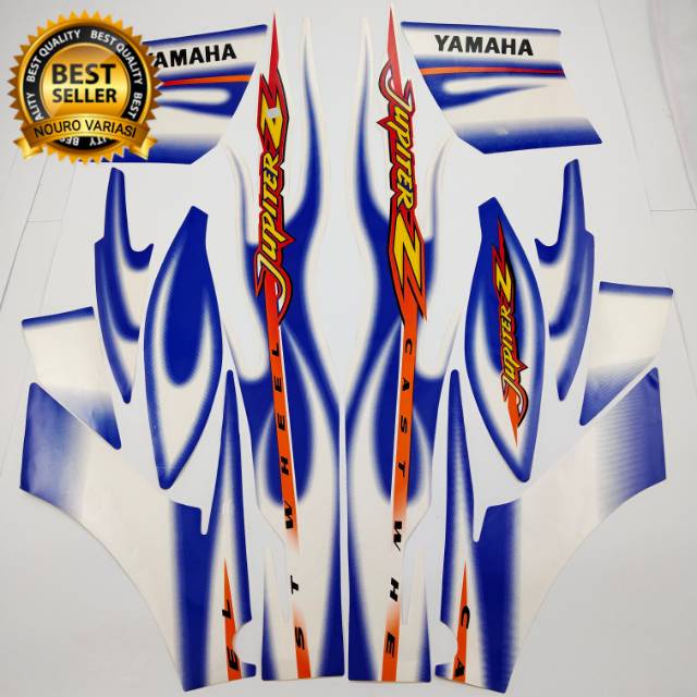 (COD) striping yamaha jupiter z biru putih 2005 list body standar berkualitas termurah kualitas orig