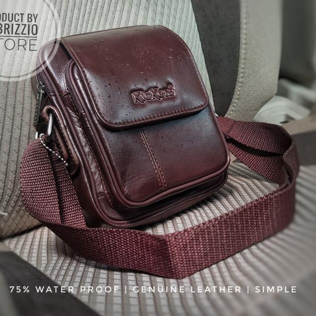 tas kecil pria kulit asli