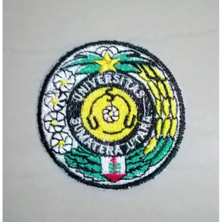 BADGE LOGO USU UNIVERSITAS SUMATERA UTARA BORDIR