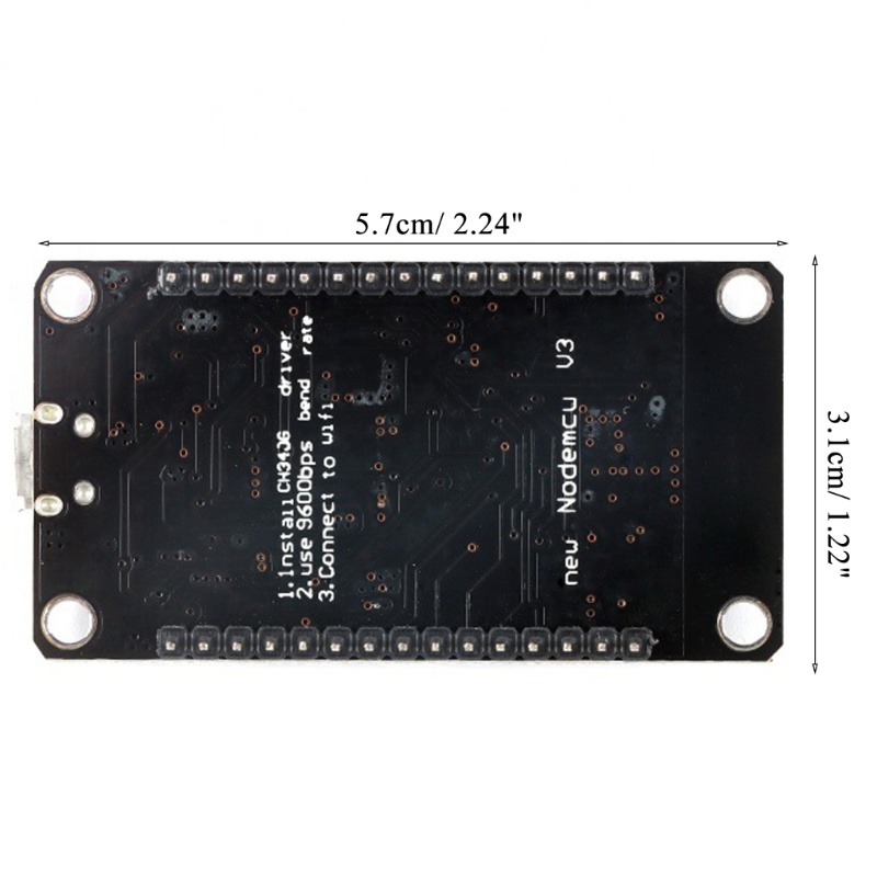 Btsg Wireless Module CH340 NodeMcu V3 Lua WIFI Papan Pengembangan IoT Berbasis ESP8266
