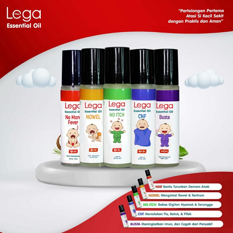 Lega Essenstial Oil No More Fever 8ml, Meredakan Demam dan Panas Buah Hati Bunda