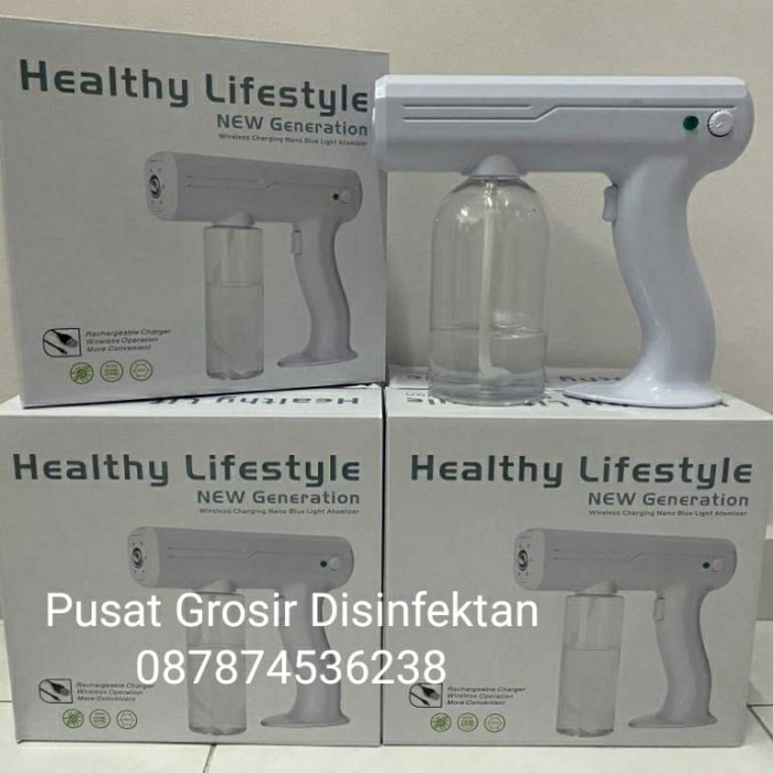 (READY) NANO SPRAY GUN WIRELESS - DISINFEKTAN PORTABEL 800ML