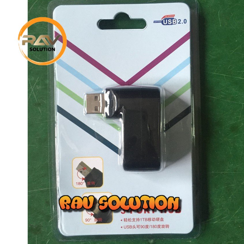 USB HUB 3 PORT ROTASI 180 DERAJAT HI SPEED
