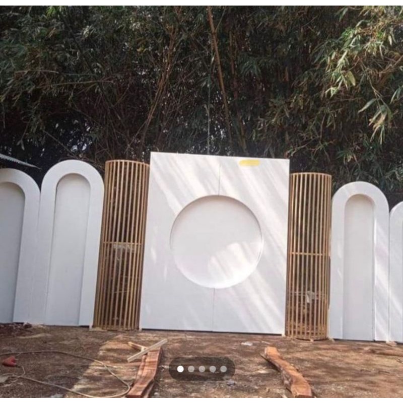 pelaminan backdrop/pelaminan triplek