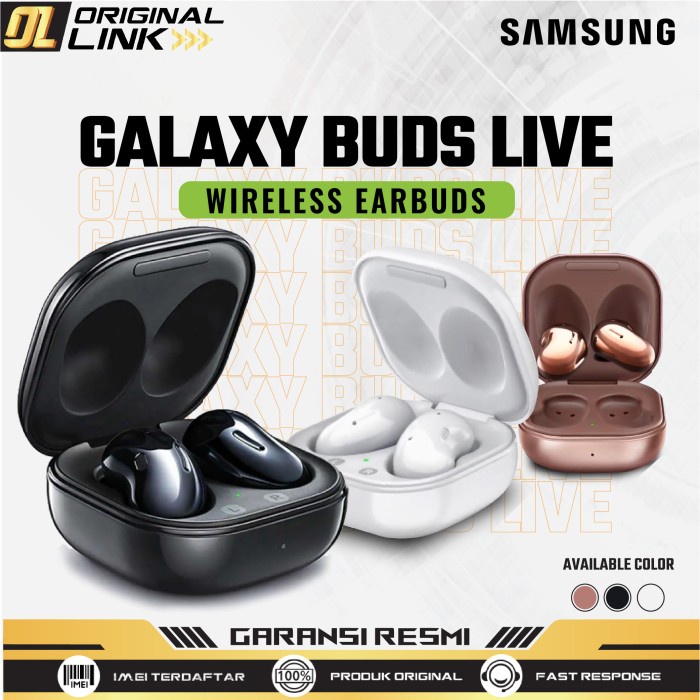 Samsung Galaxy Buds Live Original Garansi Resmi