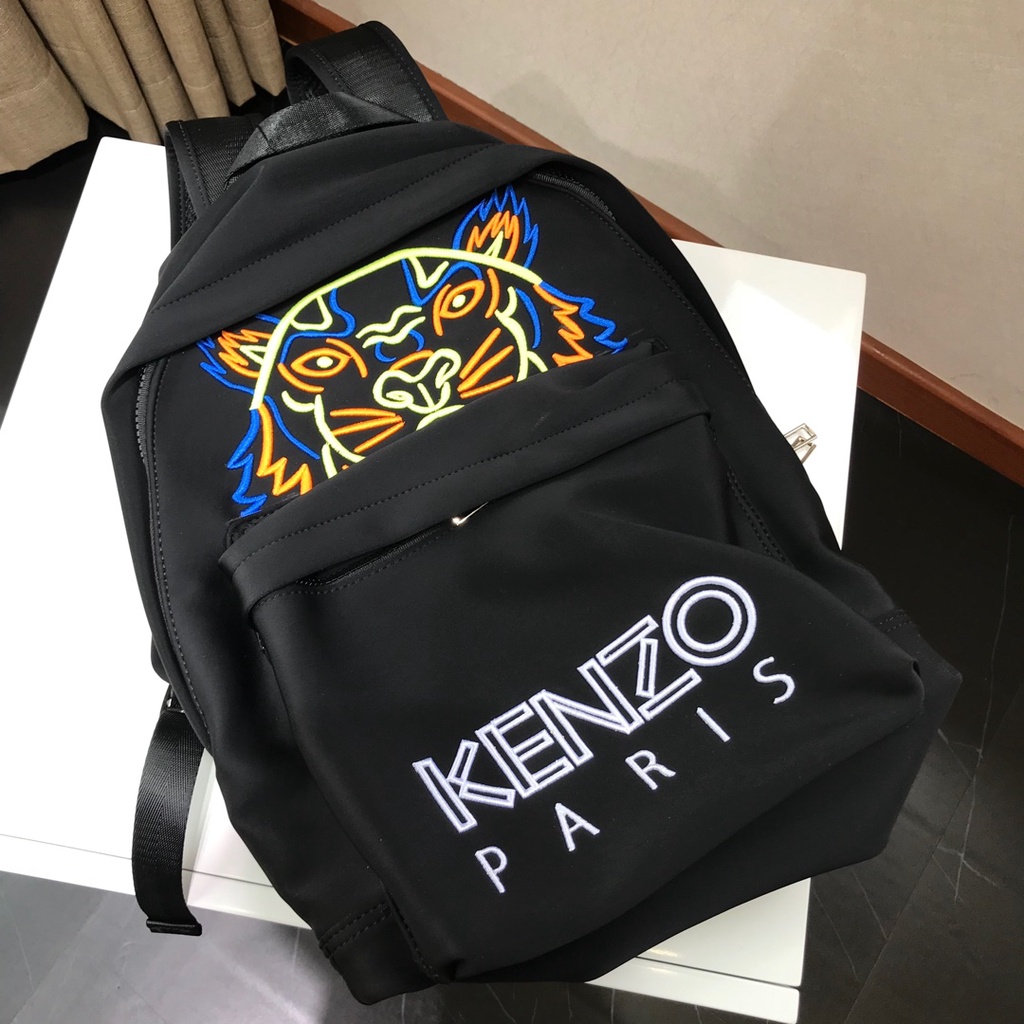 KZ9BB02   k-z backpack New tiger head embroidered letter embroidered nylon canvas backpack  beibao