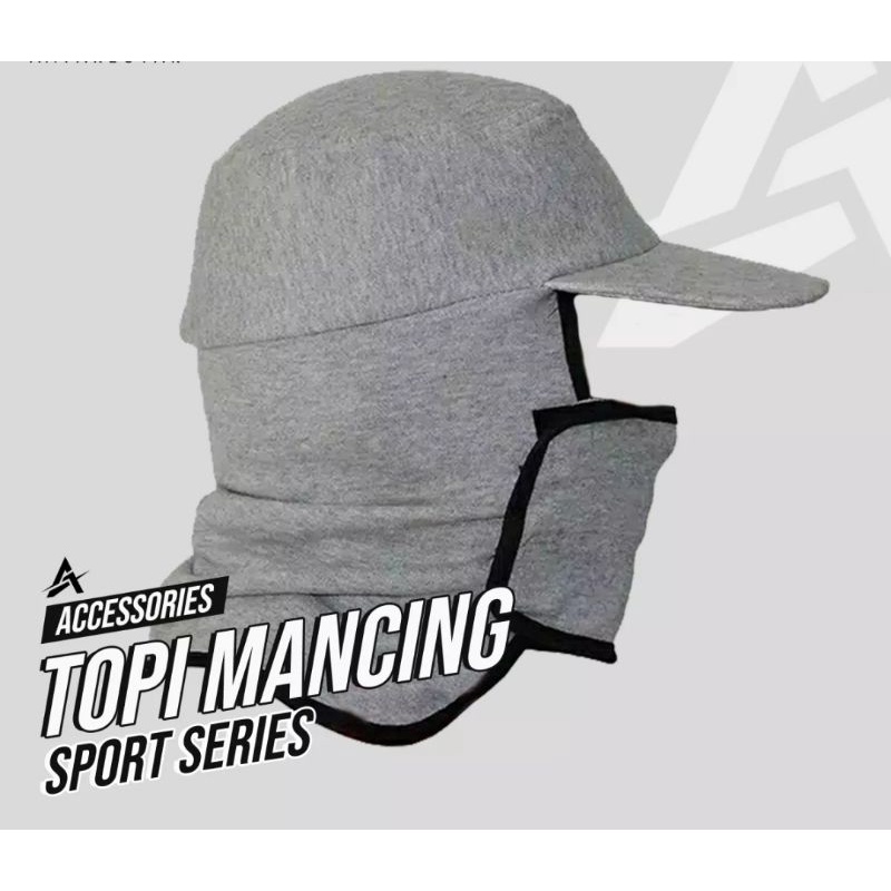 Topi Mancing Masker Anti Panas UV - Topi Gunung Camping Outdoor