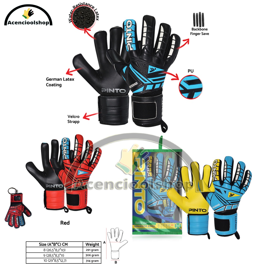 Sarung Tangan Kiper Glove Keeper Tulang PINTO SOCIEDAD Original