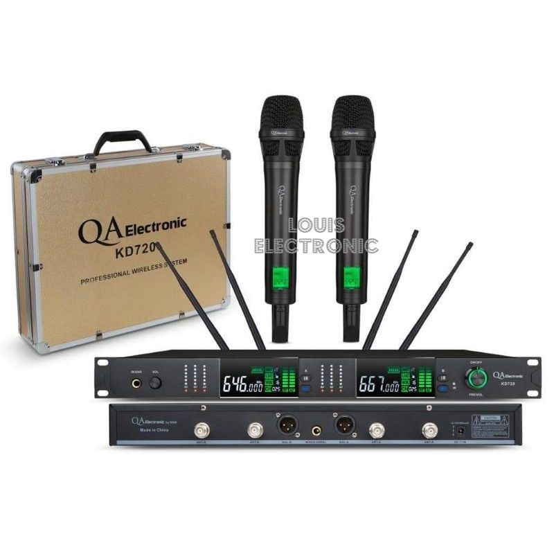 Mic Microphone Wireless QA Electronic KD720 KD 720 ORIGINAL By RDW Free Koper