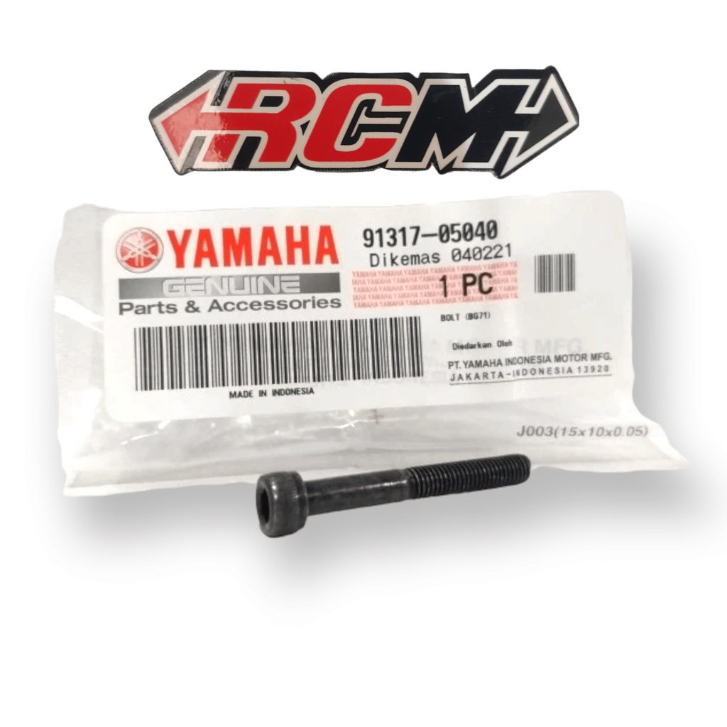 91317-05040 BOLT BAUT L RUMAH GAS SPONTAN XABRE ORI ORIGINAL YAMAHA YGP PARTS