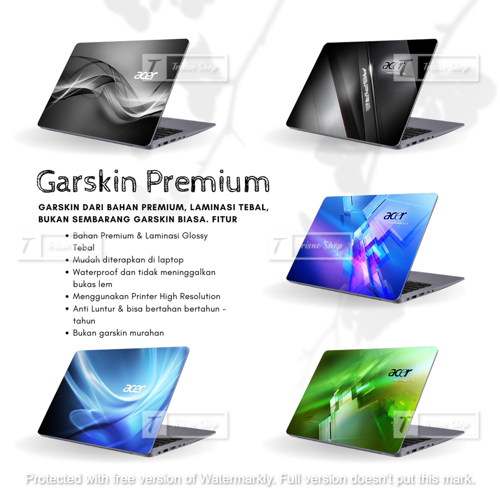 Stiker Laptop | Garskin Laptop | Acer + Laminasi
