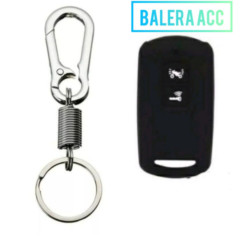 Paket Gantungan Kunci Logo Nmax Turbo Neo S Techmax Dan Cover Silikon Remote Nmax Turbo Neo S Techmax
