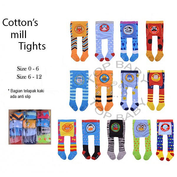 Legging Bayi Tutup Kaki Cotton Rich Mill Tights Motif Boy - 4245