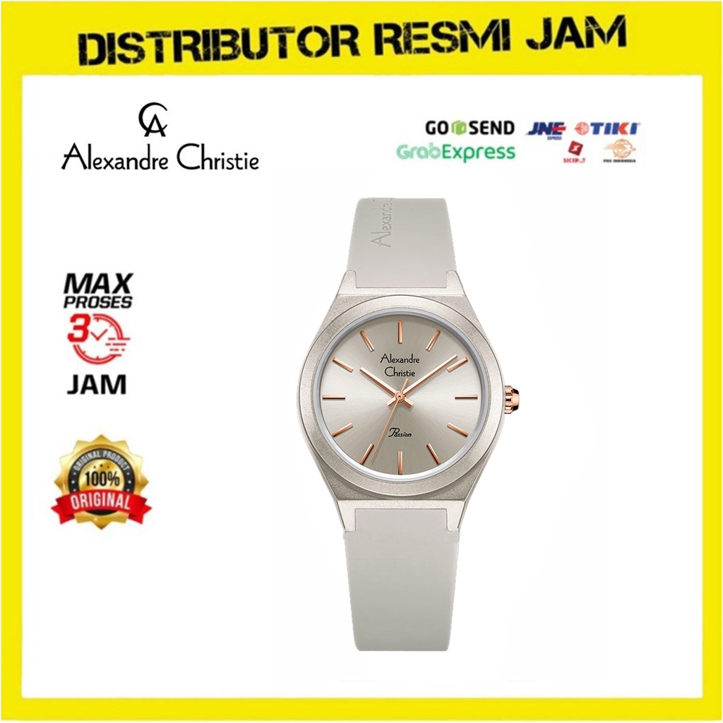 Jam Tangan Wanita Alexandre Christie AC 2A07 AC2A07 Grey