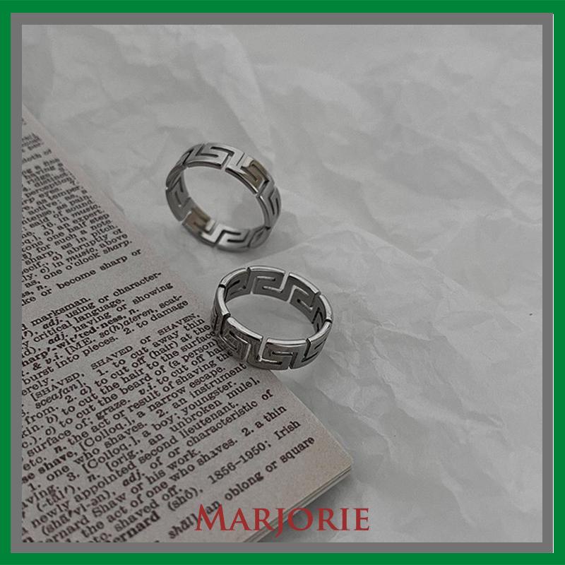 Cincin Pola Zuma Cincin Pola Silver Aesthetic Ring Cincin Aesthetic Cincin Estetik Cincin Titanium Cincin Pria Cincin Wanita-MJD