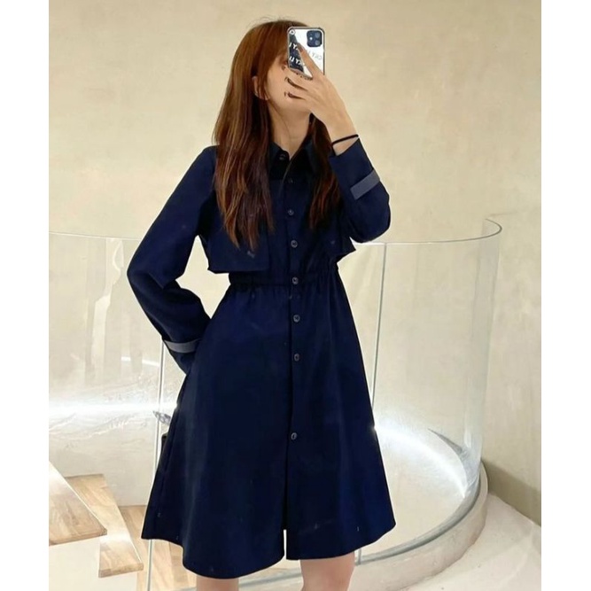 Dress Korea import navy