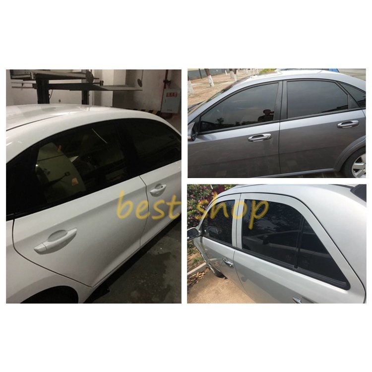 1 Roll Kaca Film tinted 5% VLT-50% VLT 50cm x 100cm Anti UV / Gores Untuk Jendela Mobil