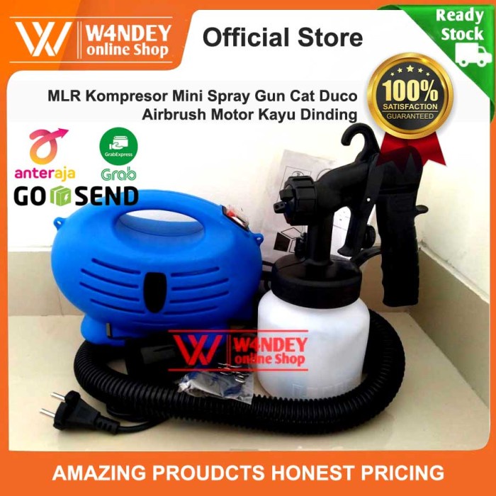 MLR Kompresor Mini Spray Gun Cat Duco Airbrush Motor Kayu Dinding